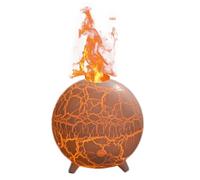 Tolaily Humidificateur d'air Ultrasonique Planet 200ML USB 7 Couleurs Diffuseur D'Aromathérapie Flamme Craquelée Colorée B
