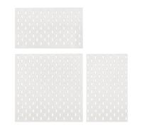 Tolaily Objets de Décoration de Meubles Miniatures Panneau Perforé Support Mural Accessoires de Meubles de Rangement DIY Blanc