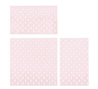 Tolaily Objets de Décoration de Meubles Miniatures Panneau Perforé Support Mural Accessoires de Rangement et D'Affichage de Meubles DIY Rose