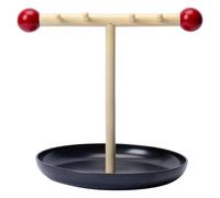 Tolaily Plateau de Rangement Décoratif pour - Organisateur de, Support à Clés, Solution de Rangement Décorative D'Entrée Blanche