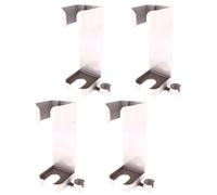 Tolaily Support de Rangement pour Fer à Friser, Support de Rangement Mural sans Perforation pour Salle de Bain, Support de Rangement pour Sèche-Cheveux, Blanc