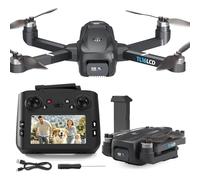 Tolatoyus TL16LCD Drone avec Camera 4K, Drone GPS pour Débutants avec Télécommande LCD Retour Automatique Follow Me Transmission en Temps Réel 5G Drones FPV pour Adultes