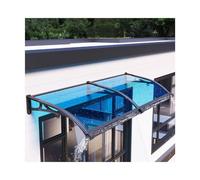 Toldo Imperméable pour portes et fenêtres, 120 x 380 cm, avec fente de drainage, protection durable, contre la pluie et le soleil, auvent résistant aux UV pour l'extérieur