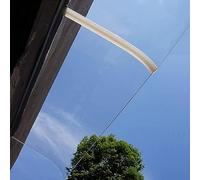 Toldo Invisible para Puerta de Entrada Protección UV y Clima Policarbonato Transparent Resistente a la Lluvia y Nieve 40 x 110 cm (16 x 43 in) - Sin Soporte