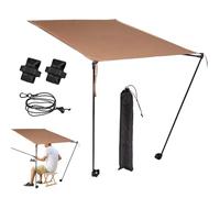 Toldo Para Silla De Camping - Plegable Camping Con Toldo Para Pesca Y Marco De Acero | Silla De Camping Con Dosel | Sombrilla Portátil Resistente Para Descansar, Para Adultos, Viajes, Pesca, Patio, J