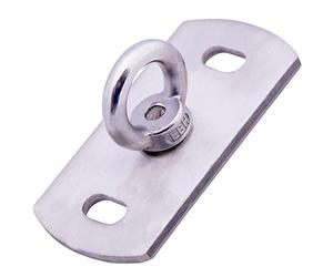 Toldoro® Fixation Plafond en Acier Inoxydable avec Chevilles & vis/Crochet Mural a Visser jusqu'à 400 kg/Crochet Plafond pour Fauteuil Suspendu, Voile Solaire, balancoire d'amour, Sac de Frappe