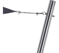 Toldoro® Mât pour Voile d'ombrage 2,5m Ø70mm, poteaux en Acier Inoxydable V2A avec boulons à œil Inclus dans la Livraison avec Douille au Sol pour la Fixation pour Voile d'ombrage