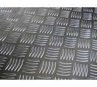 Tôle d'aluminium Quintett 5/6,5 mm - Plaque ondulée - Dimensions au choix : 300 x 300 mm