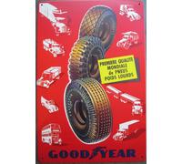 Tole Decorative Good Year Poid Lourd 30x20 Cm Plaque Métal