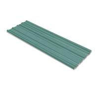 Tôle en acier galvanisé - vidaXL - 42984 - 12 pièces - Vert - Résistance aux intempéries
