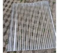 Tole Ondulée pour Toiture, 1mm Feuille De Toit Sunshine, Panneaux D'Éclairage Naturel en Fibre De Verre, Feuille De Toit Transparente, Plaque D'éclairage du Jour en FRP (0.9×1.5m/35×59in,1pcs)