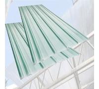 tole ondulée toiture transparent Panneau de gouttière transparent anti-poussière, panneau de gouttière transparent en fibre de verre pour pavillon/abri/porche(12 PCS,L W 1.2 x 0.9m/3.9 x 3 ft)