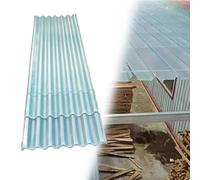 tole ondulée toiture transparent Panneau de toiture ondulé transparent creux de 1 mm d'épaisseur, panneau transparent imperméable pour étal de marché/zone de(16 PCS,L W 1.2 x 0.9m/3.9 x 3 ft)