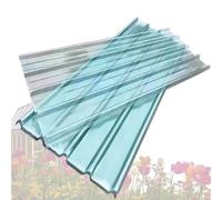 tole ondulée toiture transparent Panneau ondulé transparent à haute transmission lumineuse, plaque de toiture plate transparente en fibre de verre, panneau de toiture(20 PCS,L W 0.7 x 0.9m/2.3 x 3 ft)
