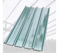 tole ondulée toiture transparent Toiture transparente imperméable, couverture d'avant-toit transparente à haute transmission lumineuse pour étal de marché(18 pcs,L W 0.8 x 0.9m/31.5 x 35.4in)