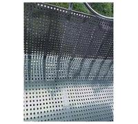 Tôle perforée en Acier Inoxydable 304 - Grille décorative en métal pour rebords de fenêtre et jardinières, Plaque perforée Durable (25 x 100 cm) - Résistante à la Rouille, Polyvalente, pour
