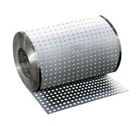 Tôle perforée en acier inoxydable 304, maille métallique décorative avec trou de 8 mm, plaque métallique perforée for rebord de fenêtre, garde-corps, support de fleurs(25cm x 200cm)