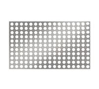 tôle perforée en acier inoxydable, Feuille de maille perforée en acier inoxydable 304, 8mm, argent 35x(100-500) cm(35x250cm)