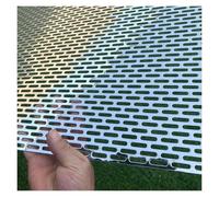 tôle perforée en acier inoxydable, Panneau perforé de grille l'acier inoxydable 304 for des tailles multiples argentées ventilation(1.2mm thick,40x40cm)