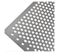 tôle perforée en acier inoxydable, Tailles multiples épaisses de maille du plat perforé 0.8mm l'acier inoxydable 304 plusieurs tailles(6mm Mesh,35x35cm)