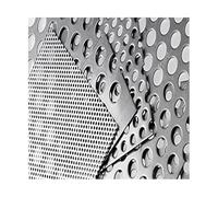 Tôle perforée en acier inoxydable, Tailles multiples perforées par maille de l'argent 1-10mm feuillard l'acier inoxydable 304(1mm Mesh,30x30cm)
