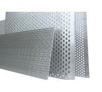 Tôle perforée en aluminium RV10-15 - Plaque de 2 mm - Dimensions au choix : aluminium - 500 mm x 500 mm
