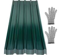 Tôle trapézoïdale Tôle profilée 129x46cm Tôle profilée verte 12/24/36er Set Tôle métallique pour abri de jardin Carport - 12x = 7m²