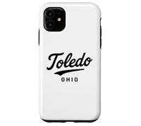 Toledo, Ohio City, Architecture rétro de State River, Zone 419 567 Coque pour iPhone 11
