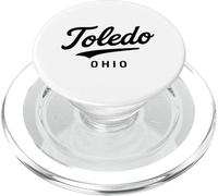 Toledo, Ohio City, Architecture rétro de State River, Zone 419 567 PopSockets PopGrip pour MagSafe