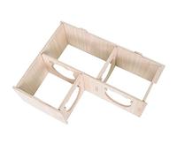 Tolenre Maison en Bois pour Hamster, Hamster Maison d'angle en Bois, Maison Hamster, Maison Cochon d'Inde, pour Petits Animaux de Compagnie, Hamster Nain, Degus, Souris à Barbelés (22.5 * 17.8 * 8cm)