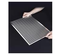 Tôles métalliques perforées, grille métallique en acier inoxydable 304, panneau métallique perforé déployé for la ventilation, le fumage et les barbecues(50x30cm/19.69x11.81in)