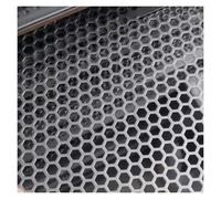 Tôles métalliques perforées, Tailles multiples perforées d'argent de maille du feuillard 1.3mm 6mm 10mm l'acier inoxydable 304(6mm Mesh,20x20cm/7.8X7.8in)