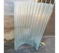 Tôles Ondulées En Plastique De 1mm,Panneaux De Toiture En Polycarbonate Transparent,Panneaux Isolants Pour Revêtement De Toiture,Plaque D'éclairage Du Jour En FRP,9Pcs-0.9x1.4m(35x55in)