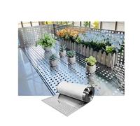 Tôles perforées en acier inoxydable 304 de 0,4 mm,protection antivol for fenêtre, tailles personnalisées disponibles for protection de sécurité, écran et décoration(W20*L400cm/W7.87*L157.4in)