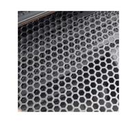 Tôles perforées en acier inoxydable, 304 Stainless Steel Perforated Sheets Silver Multiple Sizes 6mm 8mm Mesh 1.0mm Thickness(10mm Mesh,35x45cm)