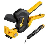 TOLESA Coupe Tube, Coupe Tube PVC avec Outil de Déburring,Coupe-tube PVC Robuste Réglable 42-64mm pour PVC, PPR, PE, PEX, Plastique et Tuyaux en Plomberie.