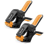 TOLESA Lot de 2 pinces à ressort de 25,4 cm pour le travail du bois avec force de serrage puissante de 16,8 kg, pinces en nylon renforcé en plastique et nylon avec ouverture de la mâchoire de 8,9 cm