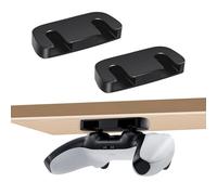Tolesum 2PCS Support de Manette sous Le Bureau pour PS5, Horizontal Support de Table pour PS4, Game Manette Under Desk Mount Holder pour PS4/PS5 Manette Accessoires
