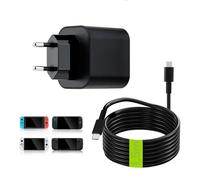 Tolesum Bloc d'alimentation 60 W pour Nintendo Switch 2 et câble de charge USB-C de 1,1,5 m, adaptateur AC, prend en charge la station d'accueil TV 4K, chargeur de manette PD pour Switc Lite/Steam