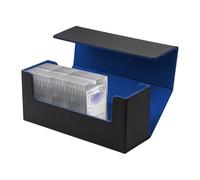 Tolesum Boîte de Rangement Magnétique pour Cartes à Collectionner, Deck Box pour MTG, TCG, Commander (580+ Cartes), Organisateur de Bureau et Rangement Maison - Noir et Bleu