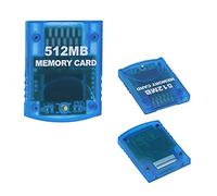 Tolesum Carte Mémoire Gamecube 512 Mo Bleue, pour Console Wii RVL-001 | Memory Card GameCube NGC, Carte à 4 Zones de 2043 Blocs, Bouton et 4 Voyants, Branchez et Utilisez