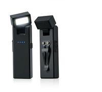 Tolesum Lot de 2 mini lampes de poche LED à clip avec 3 modes/indicateur de puissance, lampe d'inspection COB avec aimant pour réparation de voiture, lampe de travail, lampe d'atelier, accessoires de