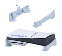 Tolesum Support Horizontal pour PS5 Pro/Slim Console, Base Accessoire pour PS5 Slim Disc & Digital Edition avec Patins Antidérapants - Blanc