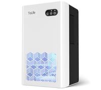 ToLife Déshumidificateurs pour maison, 1 000 m² pour sous-sol, chambre à coucher, salle de bain avec réservoir d'eau de 2,7 g, arrêt automatique, lumière LED 7 couleurs, blanc