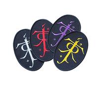 Tolkien, Silmarillion, Seigneur des Anneaux, Fantastique, Dragons, Terre du Milieu, Métal noir, Synthèse de donjon, LOTR, Magic Brodé Applique Souvenir