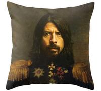 Toll2452 Dave Grohl General Taie d'oreiller Foo Musique Coton Huile Portrait Militaire