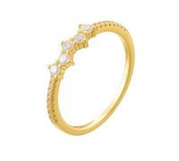 Tolldek Alliance en or 9 K/14 K/18 carats - Véritable bague de mariage fine avec diamant - Bague de demande en or jaune 375/585/750 - Taille 47-65, or jaune 18 carats (750), Diamant