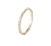 Tolldek Alliances en or jaune 750 18 carats - Bague de fiançailles fine avec diamant véritable - Alliances en or 18 carats - Taille 61 (19,4)