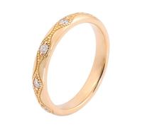 Tolldek Au 375/585/750 Paire d'alliances classiques en or jaune 9 K/14 K/18 carats Sans allergie, Or 18 carats, Diamant