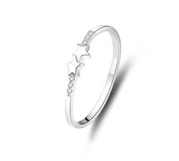 Tolldek Bague de fiançailles en or jaune 750 18 carats avec diamant véritable PT950 Platinum, taille 47-65, Or blanc 9 carats (375), Diamant